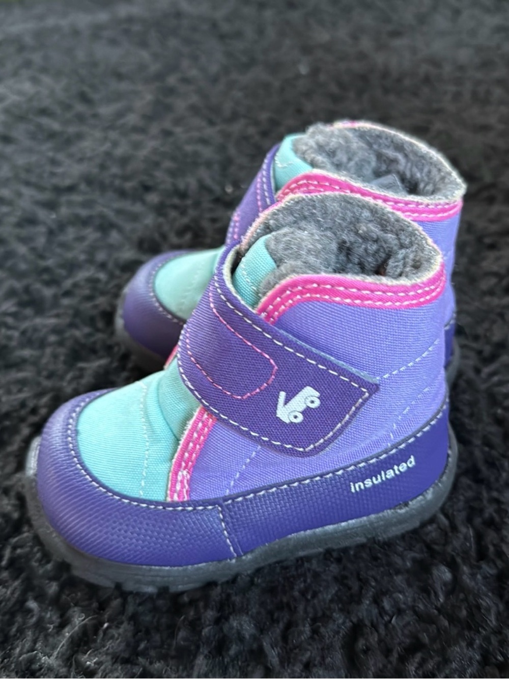 See Kai Run Purple & Teal Insulated Kids Boots
